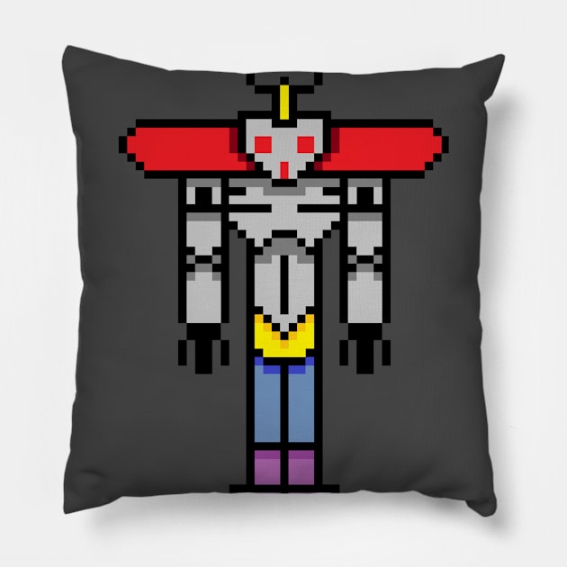 8 Bit Warrior Retro Gaming Pillow by PlimPlom