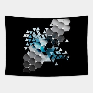 Triangle Geometry Colorful Diamond Tapestry