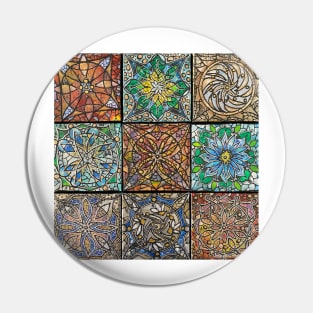 Stained Glass Mandalas by Julie Ann Stricklin Pin