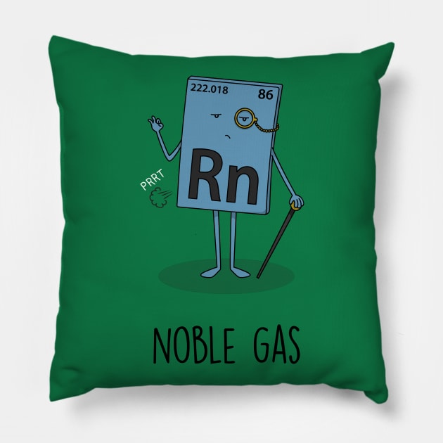 Noble Gas Pillow by Mongedraws