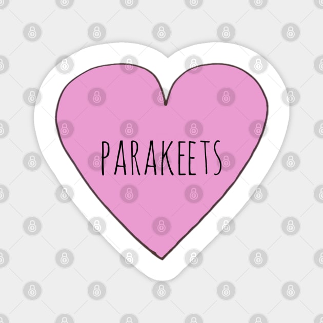 Love Parakeets Magnet by wanungara