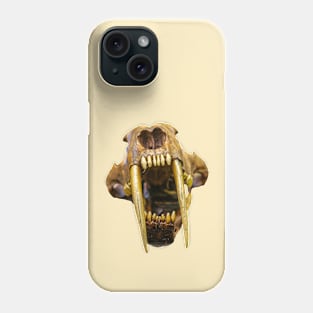 Saber Toothed Tiger Skull Phone Case