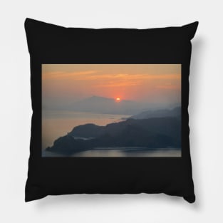 Sunrise over Cristo Rei Pillow