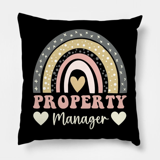 Cute assistant property manager thank you property manager Pillow by Printopedy