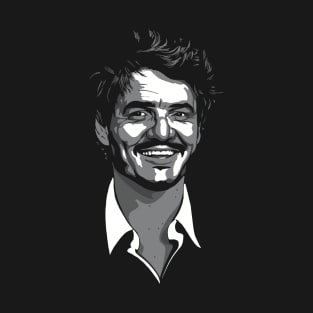 Pedro Pascal greyscale T-Shirt