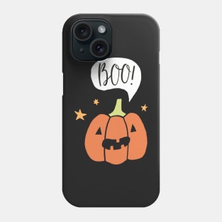 Cute Pumpkin Spooky Halloween Illustration Phone Case