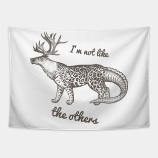 Unusual Deer Cheetah Crocodile Animal Tapestry