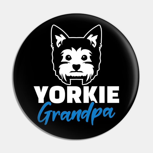 Yorkie Grandpa Pin by Designzz