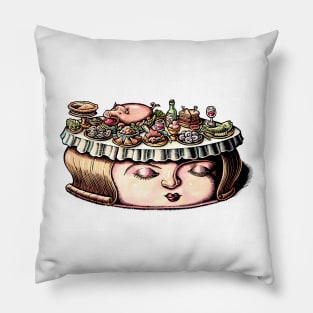 Dining Table Face Pillow