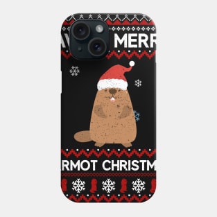 Marmot Have A Merry Xmas Ugly Christmas Phone Case