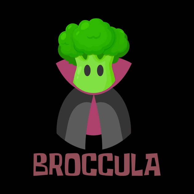 Count Broccula Funny Broccoli by DesignArchitect