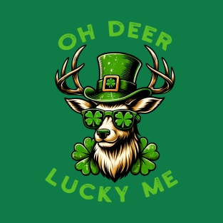 Lucky Charm Deer - St. Patrick's Day Festive Tee T-Shirt