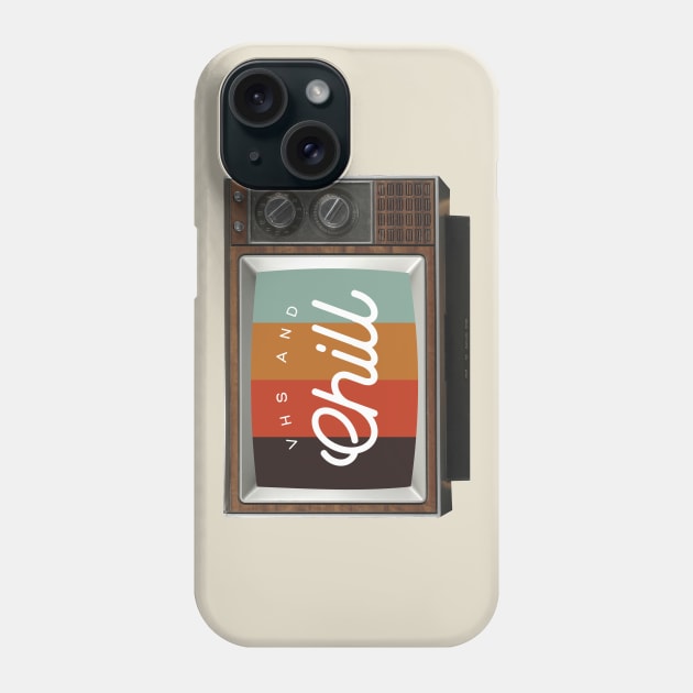 VHS & Chill Phone Case by ZekeTuckerDesign