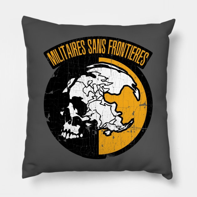 Metal Gear Solid Militaires Sans Frontieres Pillow by OniSide