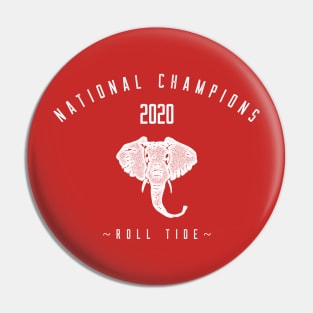 Alabama National Champions 2020 Pin