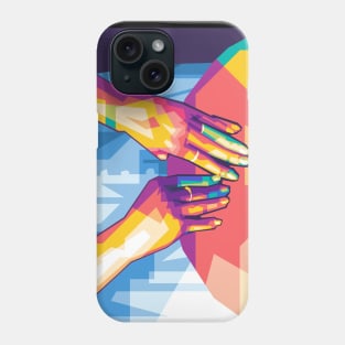 two hand pop art Phone Case