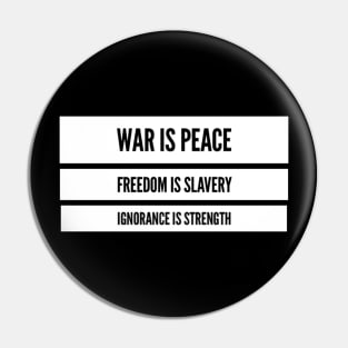 War is peace Pin