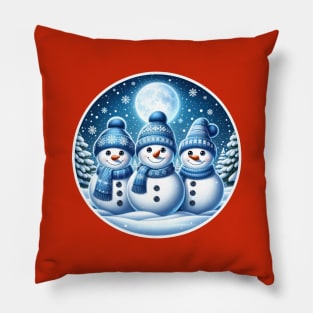 Christmas Snowmen Pillow