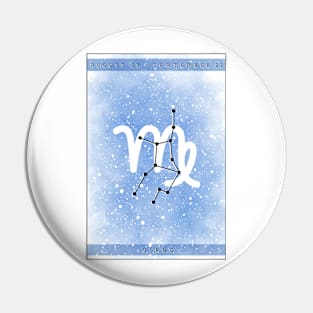 Virgo star sign design Pin