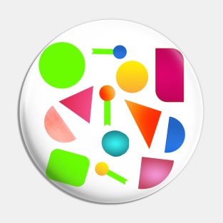 Multicolor Graphic Design Pin