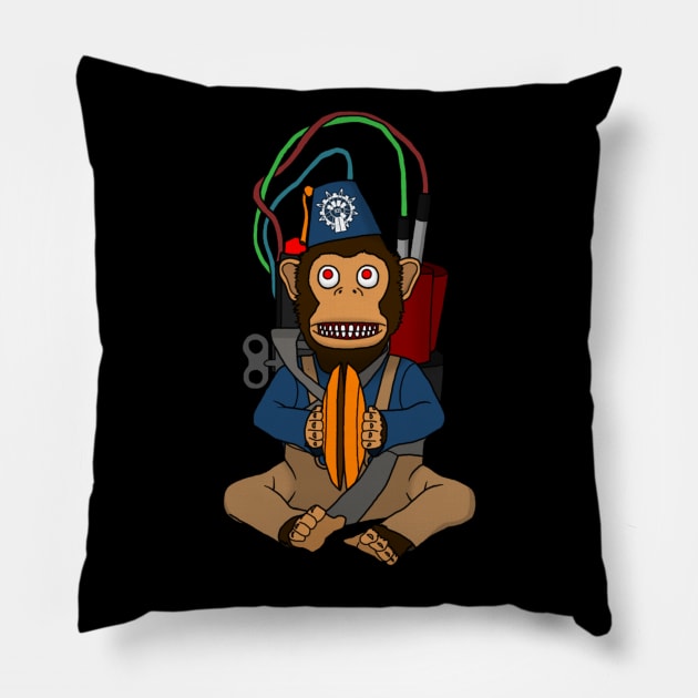 Cymbal Monkey Bomb Call of duty Zombies Pillow by mjkmjkmjk6