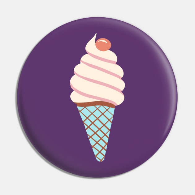 Soft Ice Cream Cone Pin by Rebelform