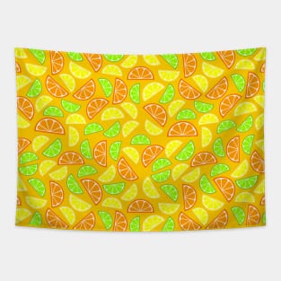 Lemons, Limes, Oranges, | Citrus | Pop Art Pattern Tapestry