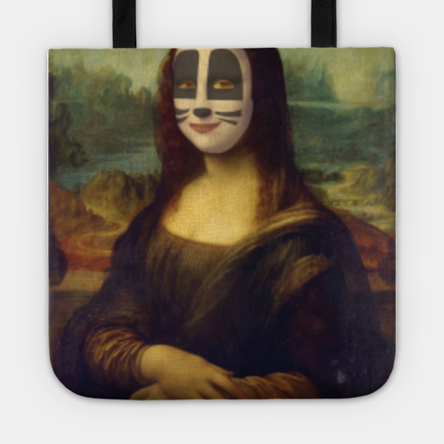Funny Cat Face Mona Lisa Art Tote Teepublic Au