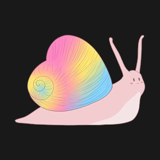 Pan Pride Love Heart Snail T-Shirt