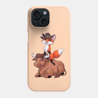 Cute Bull Riding Vixen Phone Case