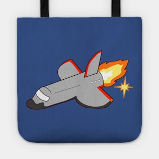 Rocket Ship and Star Tote