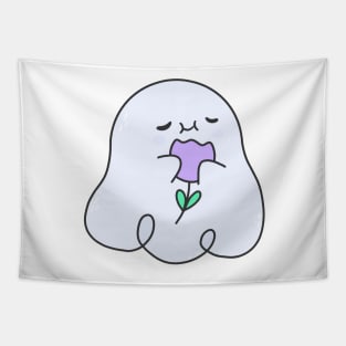 Ghost with a flower Tapestry