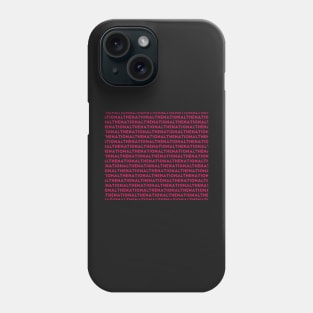 The National Band Logo Art in Pink Phone Case