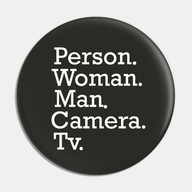 person woman man camera tv shirt, camera man gift shirt T-Shirt Pin by MariaB