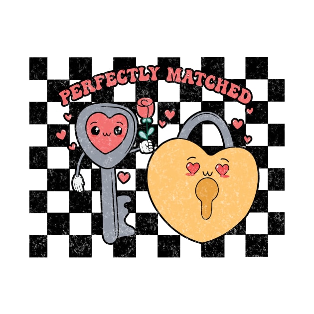 Perfect Match - Heart Lovers Key and Lock by Unified by Design