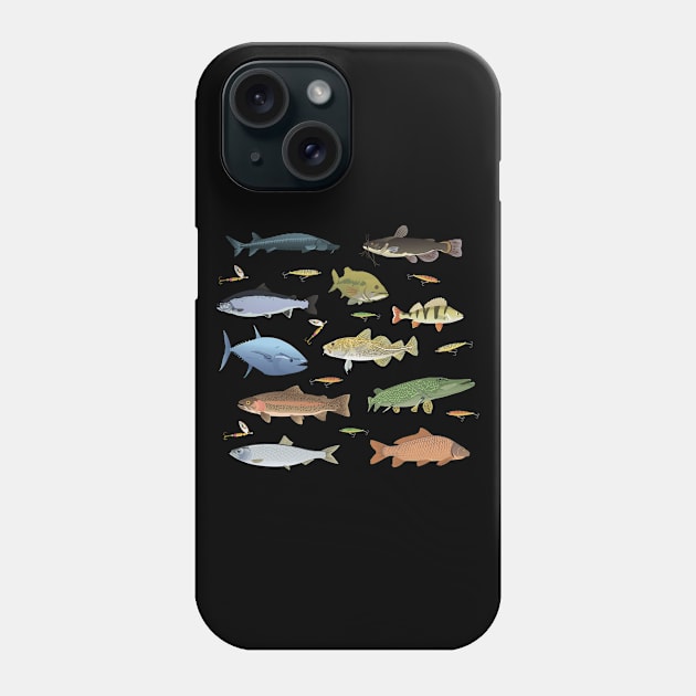 Fish and Baits Phone Case by NorseTech