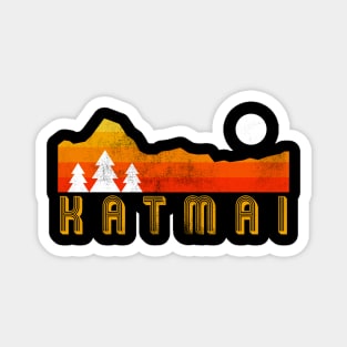 Katmai  national park retro vintage Magnet