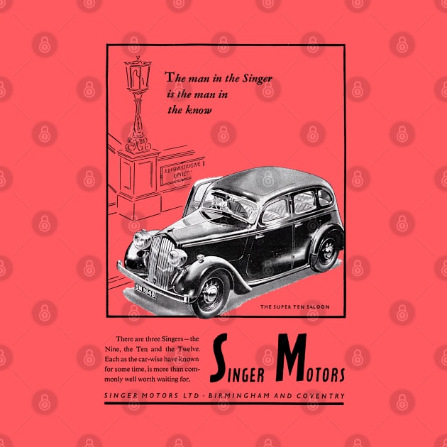 SINGER TEN - advert by Throwback Motors