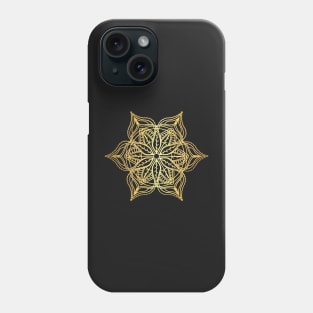 Gold Meditation Mandala Phone Case