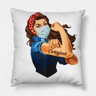 Strong Woman Caregiver Nursing Nurse Gifts Pillow