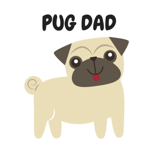 Pug Dad Cute Pug Dog T-Shirt