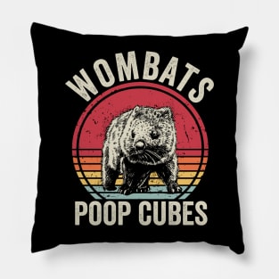 Wombats Poop Cubes Funny Wombat Pillow