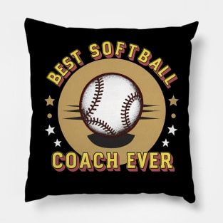 Best Softball Coach Ever Pillow