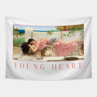 When the Heart is Young by Godward Tapestry