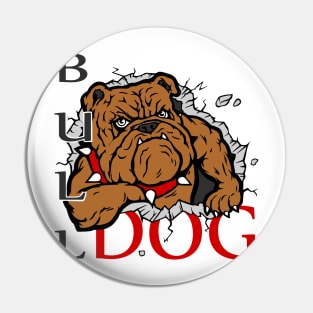 Scary Bulldog Pin