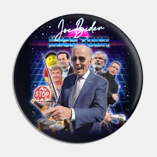 Joe Biden --- Irish Tour Design Pin by feck!