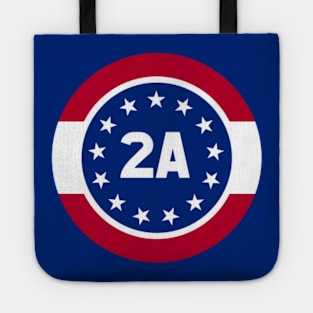 2A 2nd Amendment US Constitution Small Round Logo Tote