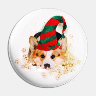 Corgi Santa’s Little Helper Pin