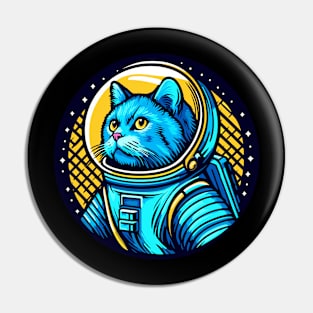 Astronaut cat Pin