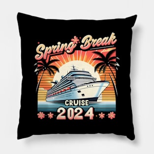 Spring Break Cruise 2024 ny Cruise Squad HapEaster Day Pillow